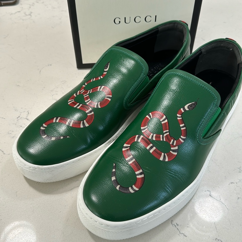 Sangai Snake Gucci Boat shoes